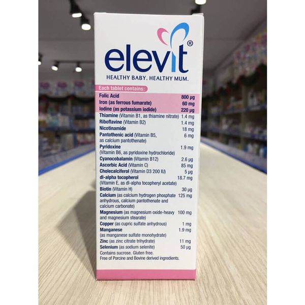 Viên Uống Elevit Úc – Vitamin Cho Bà Bầu