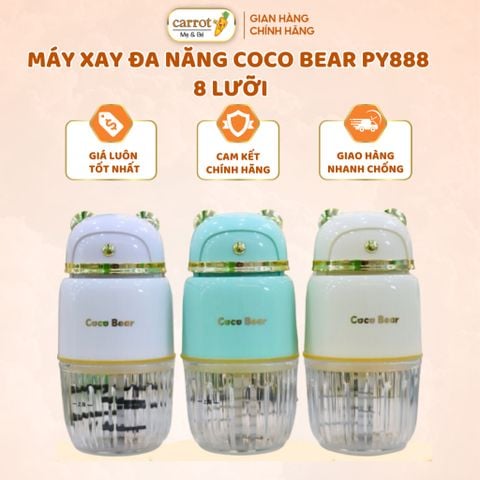 Máy Xay Ăn Dặm 8 Lưỡi Coco Bear PY-888