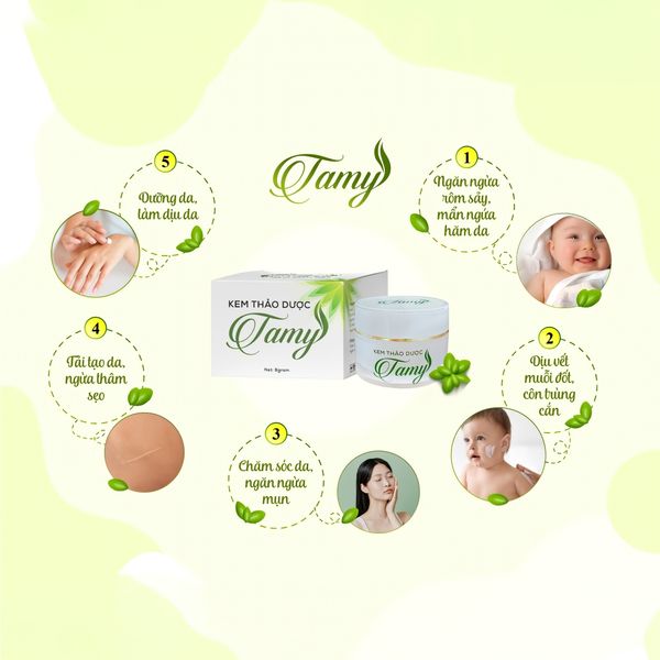 [Chính Hãng] Kem Da Thảo Dược Bôi Da Tamy Dùng Cho Mọi Lứa Tuổi Viêm Da Cơ Địa