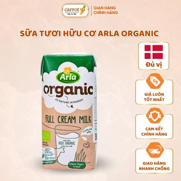 Sữa Tươi Hữu Cơ Arla Organic - Đủ vị - 200ML