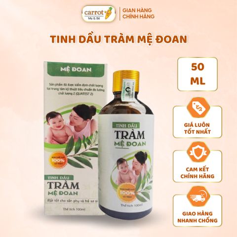 Tinh Dầu Tràm Nguyên Chất MỆ ĐOAN Nguyên Chất Giữ Ấm, Phòng Cảm Lạnh, Xua Đuổi Côn Trùng