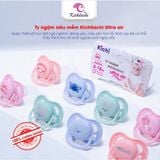 Ti Ngậm KICHI Ultra Air 0-18M, Núm Ti Chất Liệu Silicone Mềm Mại Có Hộp Chứa