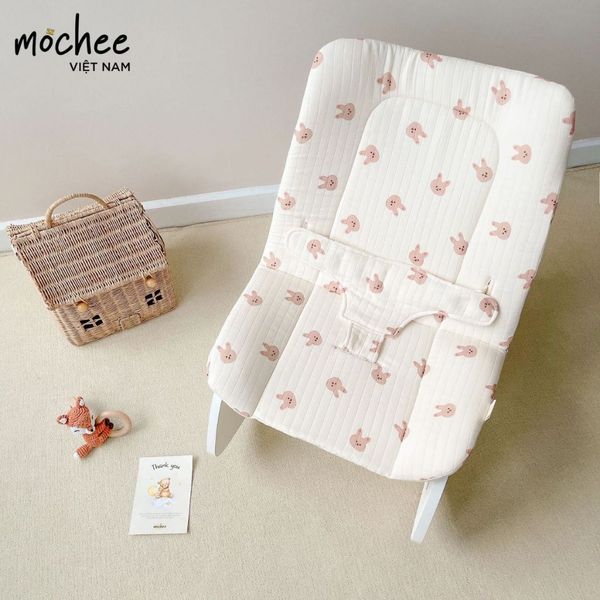 Ghế Bập Bênh MOCHEE Đa Năng, Chất Liệu Cao Cấp Tặng Kèm Đệm Cho Bé Nằm Ngủ Thư Giãn