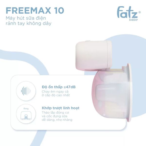 Máy Hút Sữa Rảnh Tay Không Dây Fatzbaby Freemax 10 – FB1206MB
