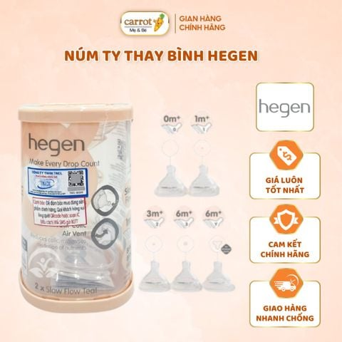 Núm Ty Hegen Chính Hãng Đủ Size 0-6M+ Cho Bé