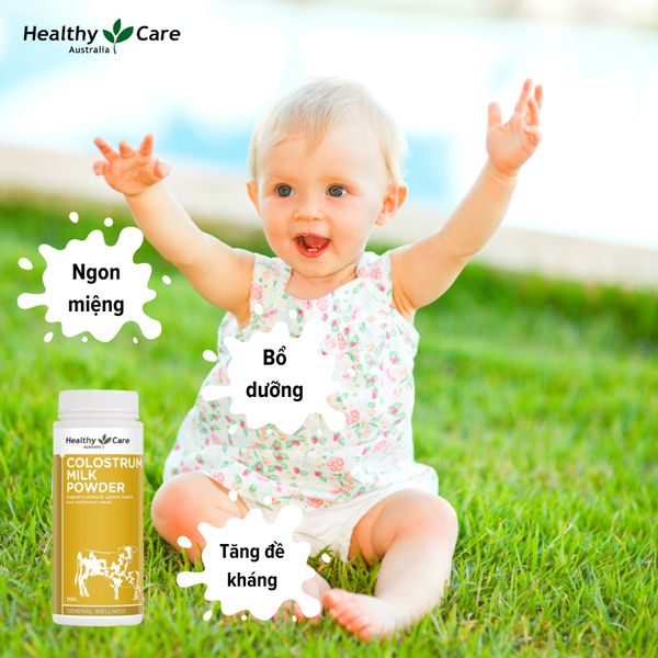 Sữa bò non Healthy Care Colostrum Milk Powder 300g của Úc - Siêu Thị Mẹ Và Bé Carrot