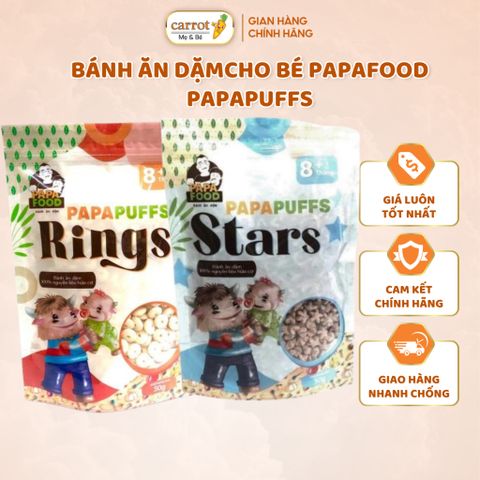 Bánh Ăn Dặm Cho Bé Papafood Papapuffs