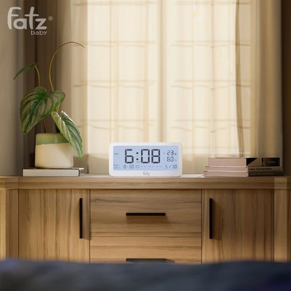 Nhiệt Ẩm Kế Điện Tử Đa Năng Trong Nhà Kiêm Đồng Hồ Báo Thức Cho Bé Senmax 1 – FB8826WS