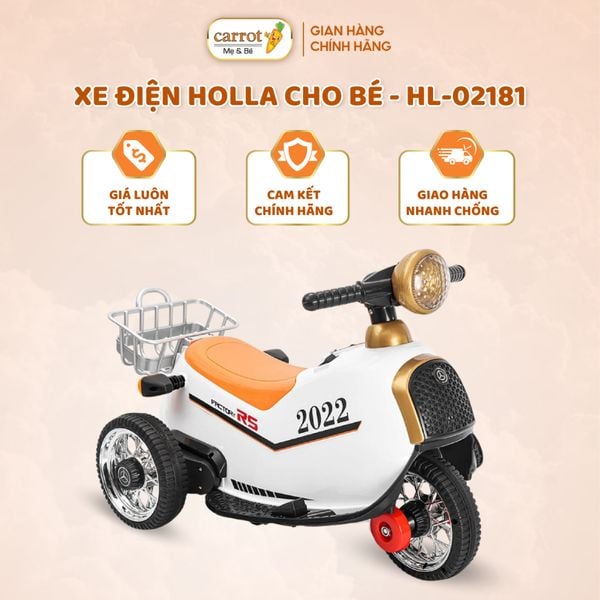 Xe Điện Holla Cho Bé - HL-02181, Có Hệ Thống Âm Thanh