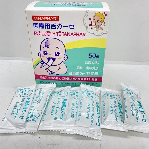 Gạc Rơ Lưỡi Tanaphar Vệ Sinh Răng Miệng Made In Việt Nam/ Tiêu Chuẩn Xuất Nhật 50 Gói