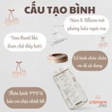 Bình Sữa UBMOM Nội Địa Hàn 200ML/ 280ML, Bình Sữa PPSU An Toàn Cho Bé