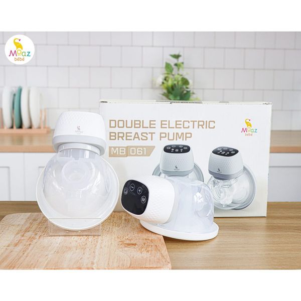 Máy Hút Sữa Rảnh Tay Moaz MB 061, Máy Hút Sữa Đôi