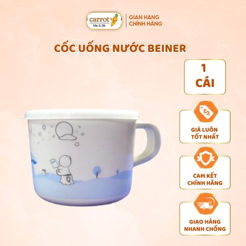 Cốc Uống Nước Beiner Màu Trắng Xanh Cho Bé