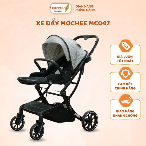 Xe đẩy Gấp Gọn Mochee MC047, Xoay 2 Chiều, Khung Thép Cao Cấp, Gấp Gọn Tiện Lợi Cho Việc Du Lịch