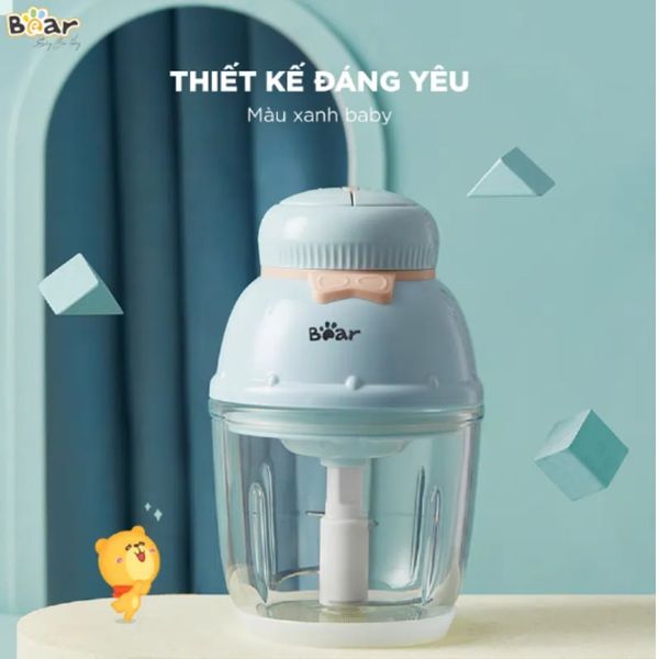 Máy Xay Ăn Dặm BEAR 0.6L GR-B06V1, Máy Xay Gia Vị Nấu Ăn, Xay Thịt