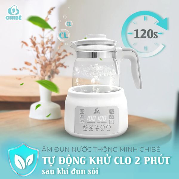 Máy Đun Nước Pha Sữa Thông Minh CHIBÉ MB002, Điều Khiển Từ Xa Tiện Lợi