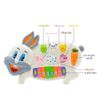 Đồ Chơi Đàn Piano Cho Bé Pikaboo Cao Cấp, Hình Thỏ - Cún Chất Lượng An Toàn Cho Bé, Có Nhạc Phát Sáng