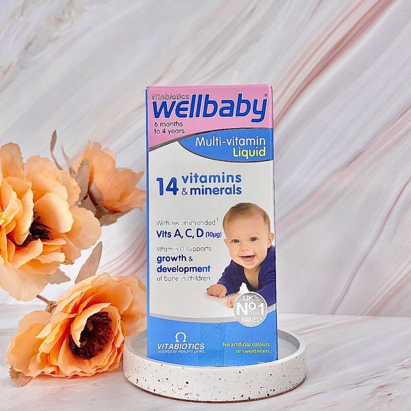 Vitamin Tổng Hợp Wellbaby Multi Vitamin Liquid 150ml Cho Bé Từ 6 Tháng - 4 Tuổi