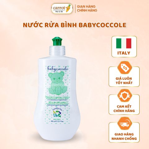 Nước rửa bình chiết xuất cỏ xạ hương và lô hội Babycoccole 0M+ - Siêu Thị Mẹ Và Bé Carrot