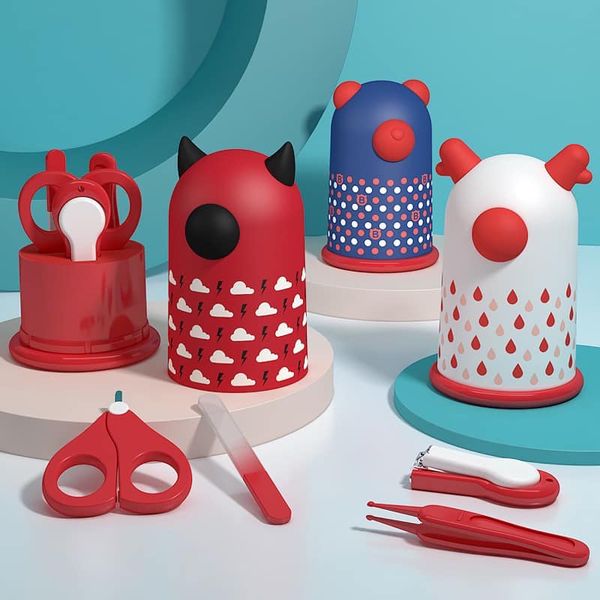 Bộ Cắt Móng Tay Baby Naili Care Sasa - Gồm 4 Chi Tiết Hình Thú Đáng Yêu Cho Bé