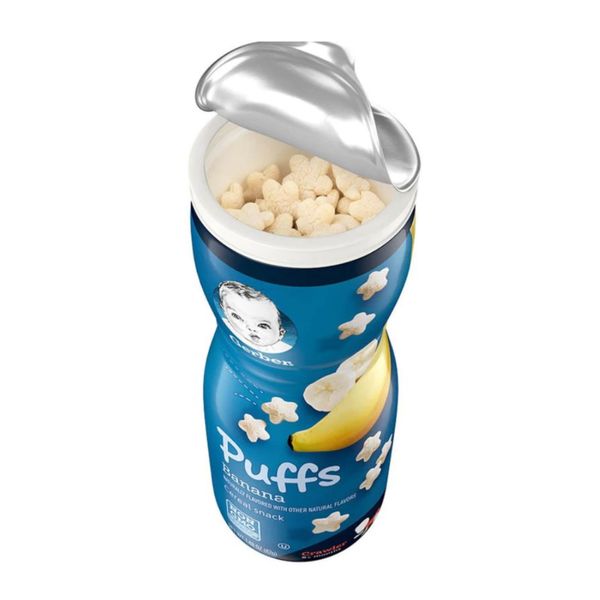 Bánh Ăn Dặm Gerber Puffs Hình Ngôi Sao 42G Đủ Vị Cho Bé 8M+