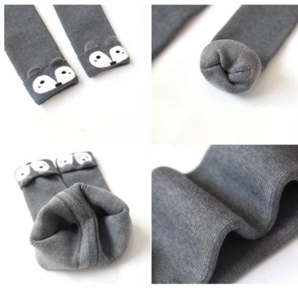 Quần Tất Len Dora Lót Nỉ Dày Dặn, Quần Leggings Không Bàn Mùa Đông Cho Bé