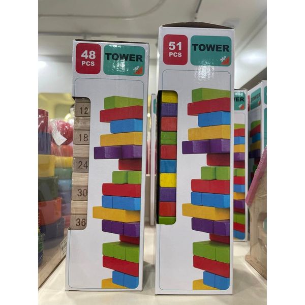Đồ Chơi Rút Gỗ Cho Bé 48pcs Tower - 51pcs vivitoys