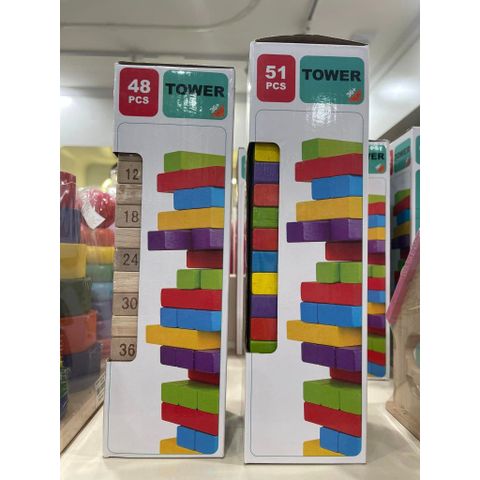 Đồ Chơi Rút Gỗ Cho Bé 48pcs Tower - 51pcs vivitoys