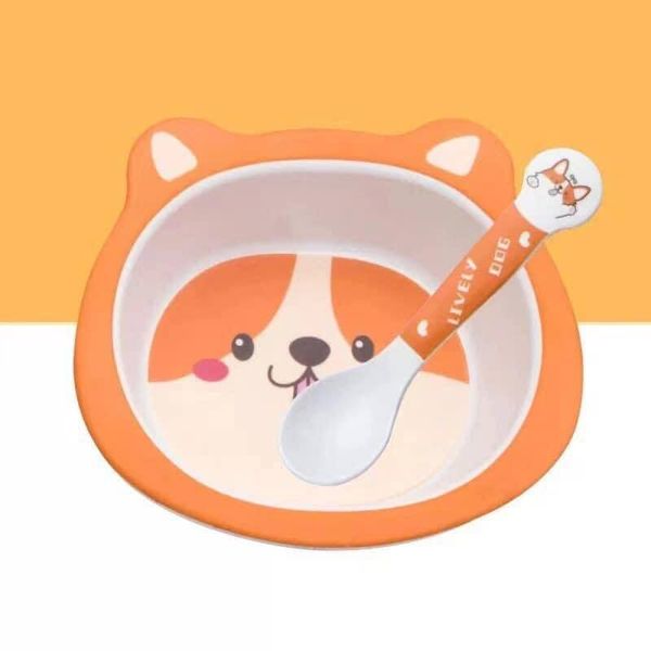 Bát Ăn Dặm Kèm Thìa Nhiều Hình Eco, Chén Ăn Dặm Cho Bé