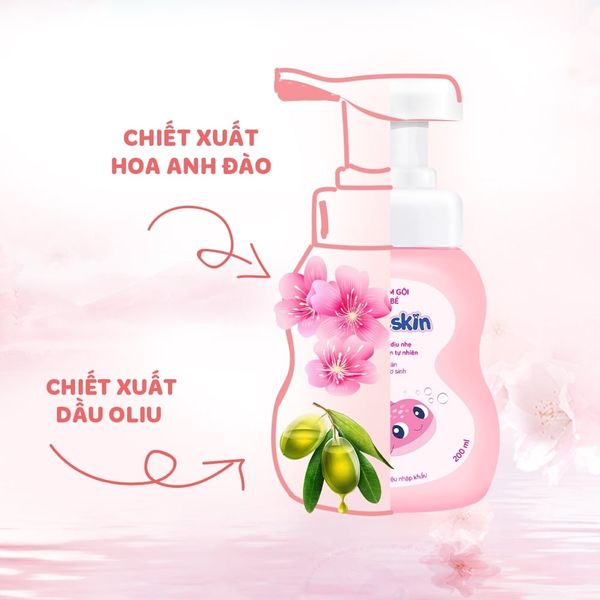 Sữa tắm gội cho bé Kutieskin Chai 200ml, Dịu Nhẹ, An Toàn Và Hiệu Quả - Siêu Thị Mẹ Và Bé Carrot