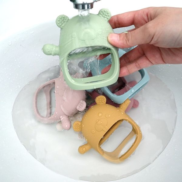 Gặm Nướu Silicon Hình Gấu, Gặm Nướu Cho Bé An Toàn Mềm Mại