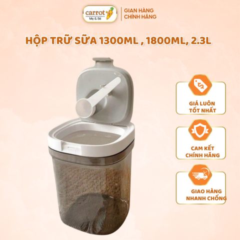 Hộp Đựng Sữa Bột Chống Ẩm Ankou/Mochee, Hộp Trữ Sữa Hút Chân Không, Hàng Chính Hãng