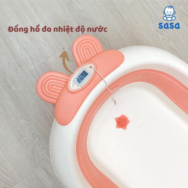 Chậu Tắm Thỏ Gấp Gọn Kèm Phao Sasa