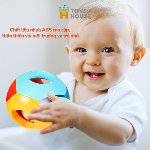 Bóng Lục Lạc Cho Bé Tập Bò - Tập Cầm Nắm ToysHouse HE0142