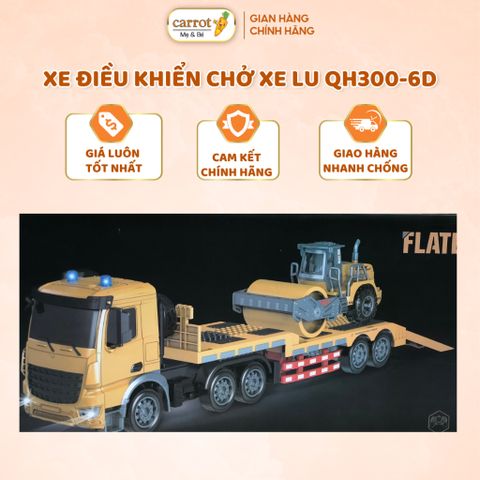 Đồ Chơi Xe Điều Khiển Chở Xe Lu QH300-6D Cho Bé Từ 6 Tuổi