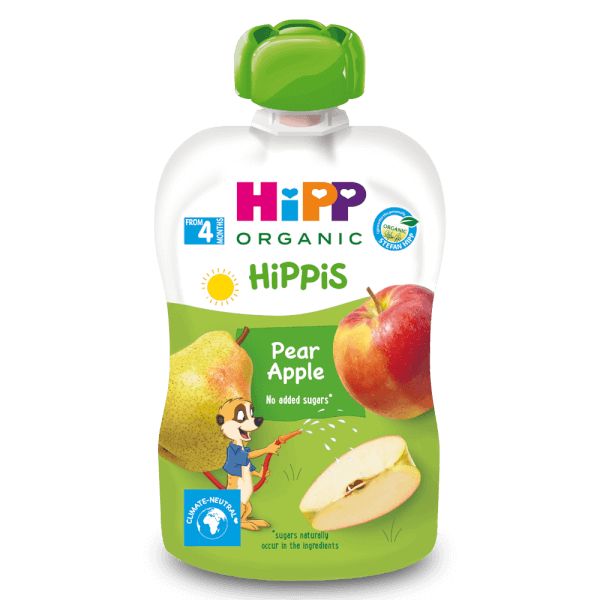 Trái Cây Nghiền Hữu Cơ Hip Organic Cho Bé Từ 4-6 Tháng Tuổi