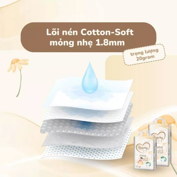 Tã - Bỉm quần Gooby Extra size M 58 miếng (6 - 11 kg)