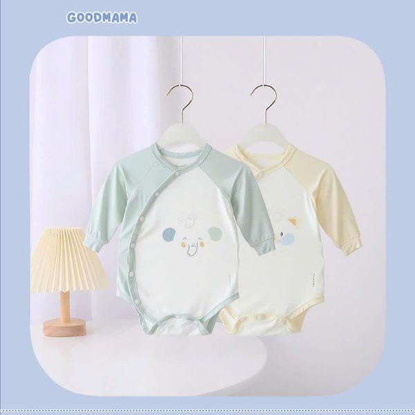 Body Chip Tay Dài GoodMama, Set 2 Body Cho Bé 0-6M