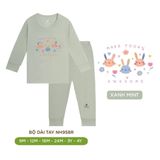 Bộ Quần Áo Dài Tay Lullaby , Vải Mềm Mịn Chất Lượng Cho Bé Gái Từ 6M - 4 Tuổi