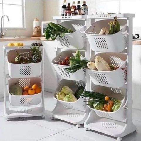 Kệ Đựng Đồ  Đa Năng 3 Tầng Việt Nhật Có Bánh Xe Di Chuyển