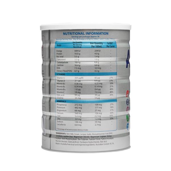 Sữa Dinh Dưỡng Hoàng Gia Royal AUSNZ Agedcare Formula 40 Tuổi+- 900G (Lon)