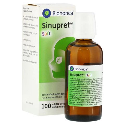 Siro Sinupret Saft Thảo Dược Hỗ Trợ Cải Thiện Sổ Mũi Đường Hô Hấp Cho Bé 100ML