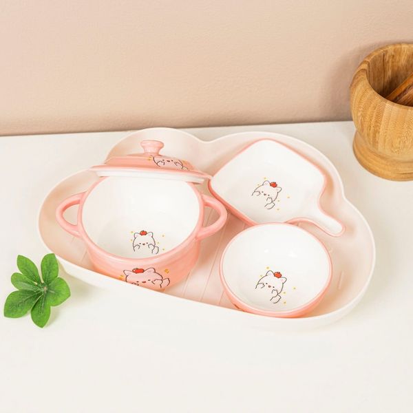 Bộ 3 Chén Sứ CoCo Bear Cho Bé