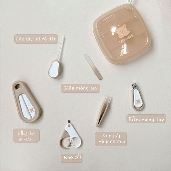 Bộ Dụng Cụ Bấm Móng Tay Đa Năng Cho Bé MOCHEE