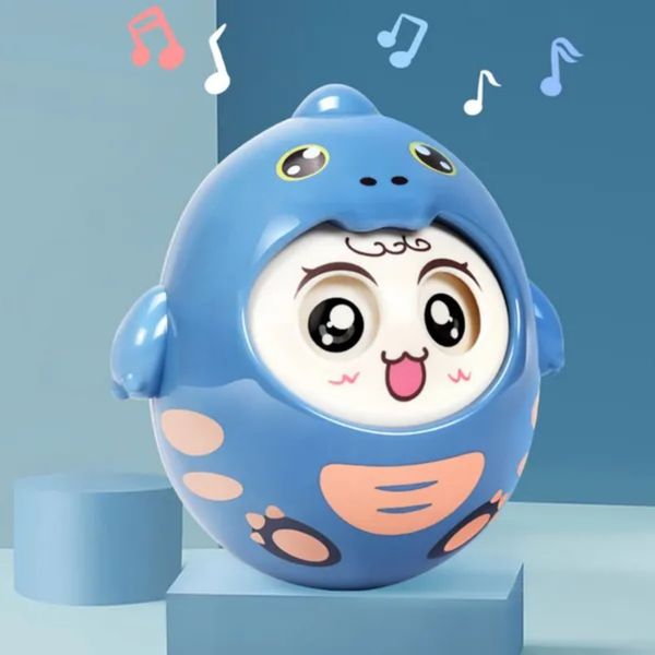 Đồ Chơi Lật Đật Lắc Chuông Cho Bé, Lật Đật Cute Tumbler Aiyingle 12M+