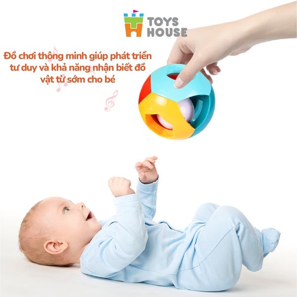 Bóng Lục Lạc Cho Bé Tập Bò - Tập Cầm Nắm ToysHouse HE0142