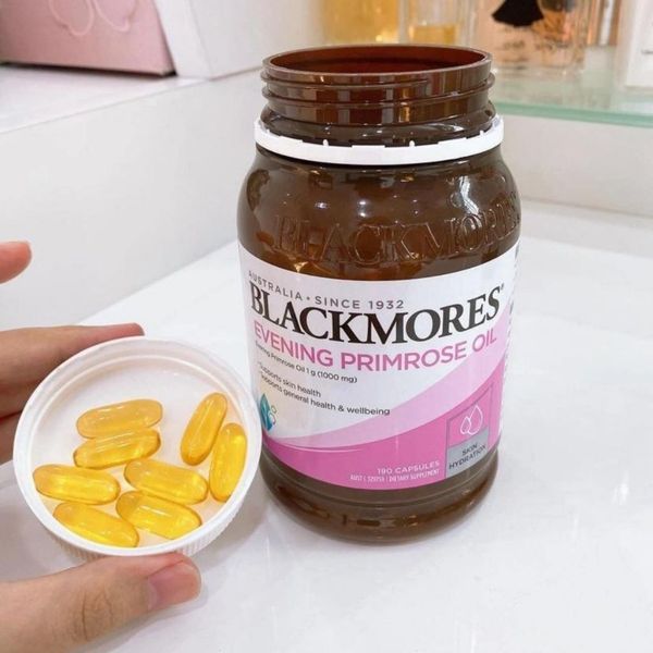 Tinh Dầu Hoa Anh Thảo Blackmore Evening Primrose Oil 1000 Đẹp Da, Chống Lão Hóa, Cân Bằng Nội Tiết Tố Lọ 190V