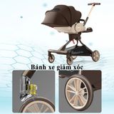 Xe Đẩy Gấp Gọn BAOBAOHAO V9 Đẩy 2 Chiều 3 Tư Thế, Xoay 360 Độ - Hàng Chính Hãng