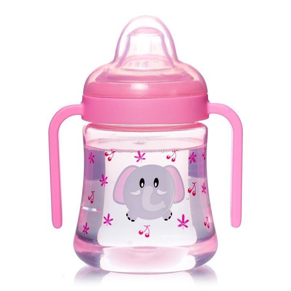 Bình Uống Nước 2 Tay Cầm UPASS Có Đầu Hút Mềm Dung Tích 240ML