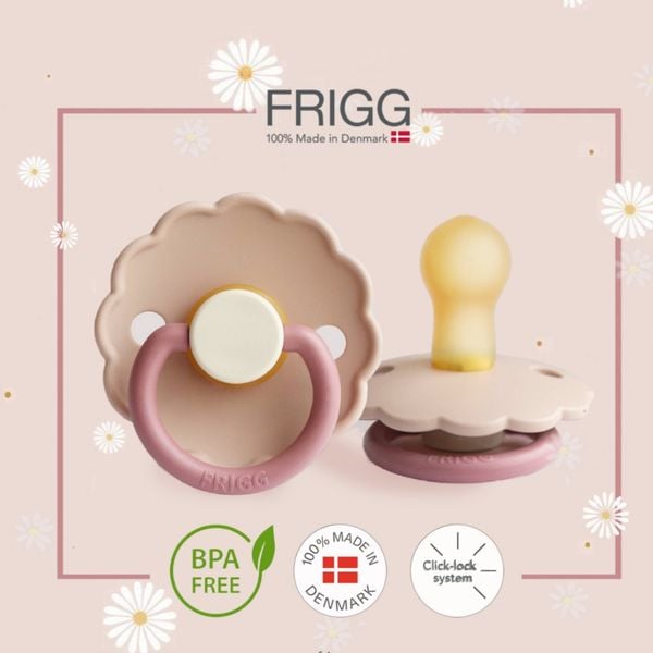 Ti Ngậm Cho Bé FRIGG Đan Mạch 0-18M, Chất Liệu Silicone Mềm Mại Hàng Chính Hãng